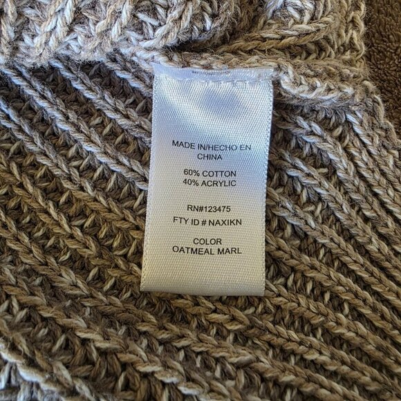 Ellen Tracy Oatmeal Knit Sweater S ✨ Cozy Neutral - Picture 5 of 13